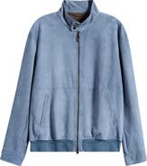 Canali Suede Bomber Jacket