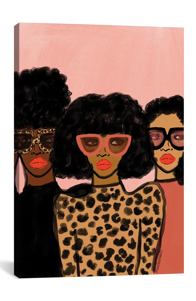 iCanvas Shade Squad by Bouffants & Broken Hearts Canvas Wall Art - 26" x 40", Main, color, 