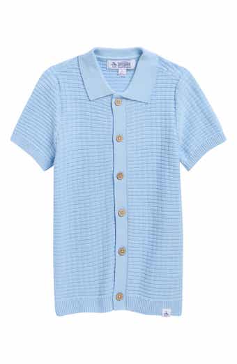 Kids' Short Sleeve Cotton Cardigan