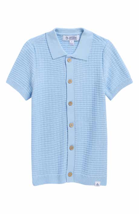Original Penguin Kids' Short Sleeve Cotton Cardigan