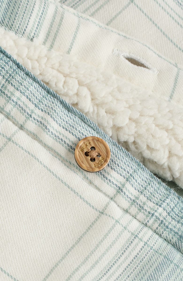 NEXT Plaid Overshirt, T-Shirt & Corduroy Pants Set, Alternate, color, White