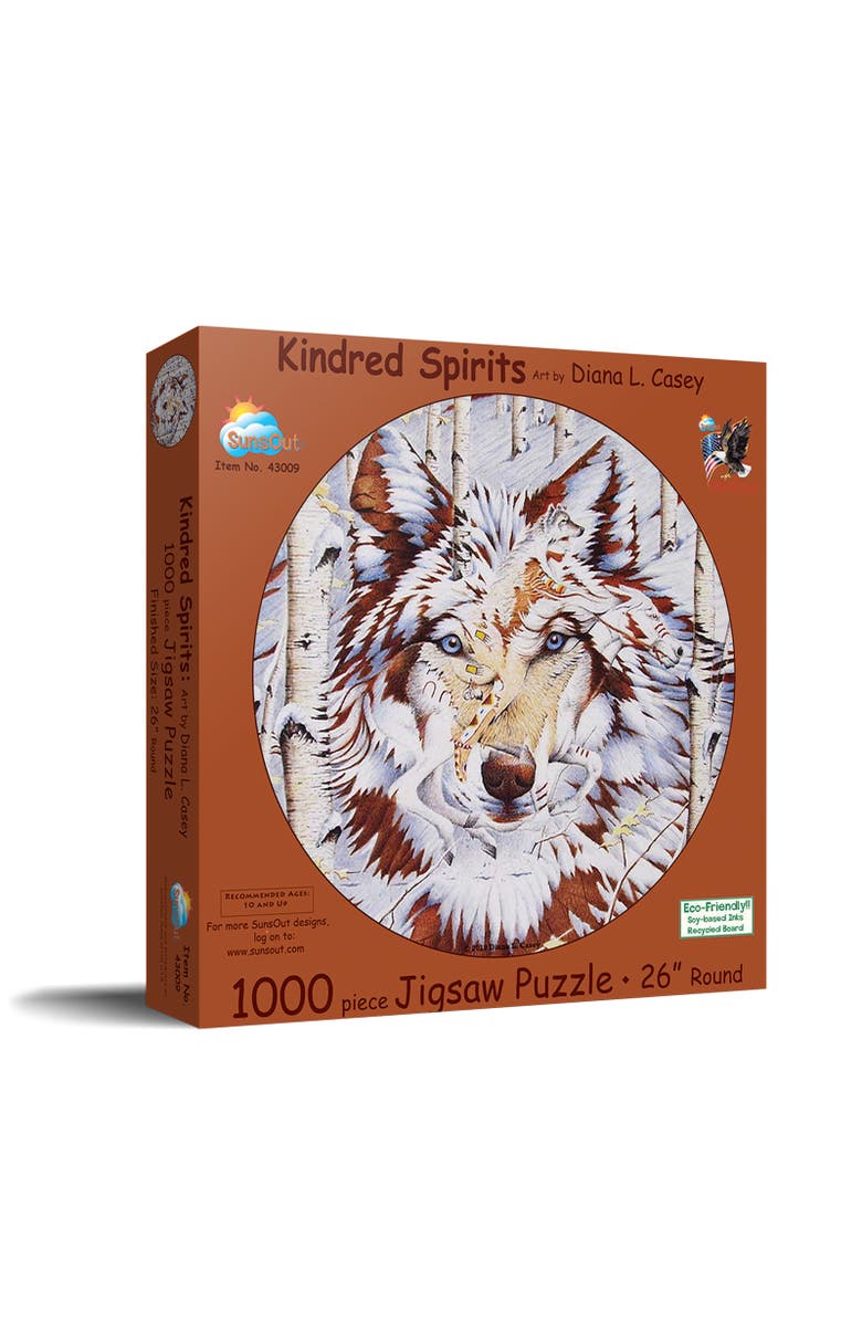 Sunsout Kindred Spirits 1000 piece Jigsaw Puzzle for Adults Round, Main, color, Multicolor