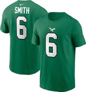 Nike Men's Nike DeVonta Smith Kelly Green Philadelphia Eagles Alternate Player Name & Number T-Shirt