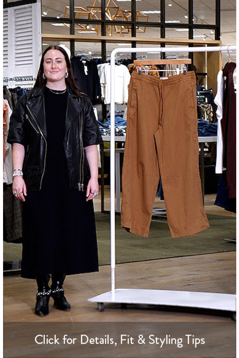Felix Drawstring Ankle Wide Leg Pants video