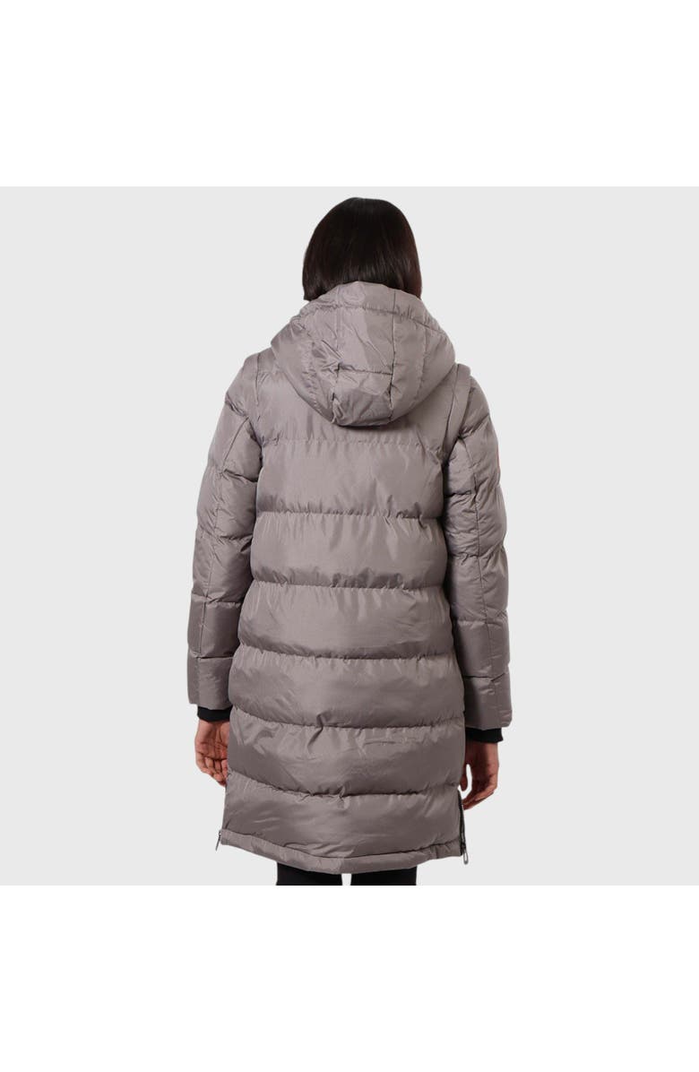 CANADA WEATHER GEAR Women's Long Heavyweight 2 in 1 Puffer Jacket and Vest, Alternate, color, Stone