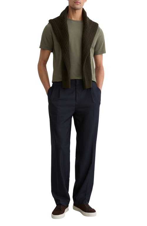 Reiss Joe Stretch Cotton T-shirt In Green