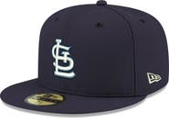 New Era Men's New Era Navy St. Louis Cardinals White Logo 59FIFTY Fitted Hat