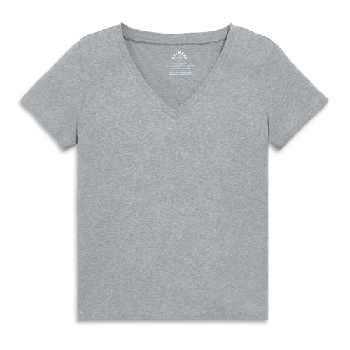 Shop Primary Adult Heathered Easy V-neck Tee In Heather Gray