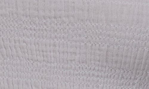 Dkny Jeans Ruffle Strap Smocked Cotton Crop Top