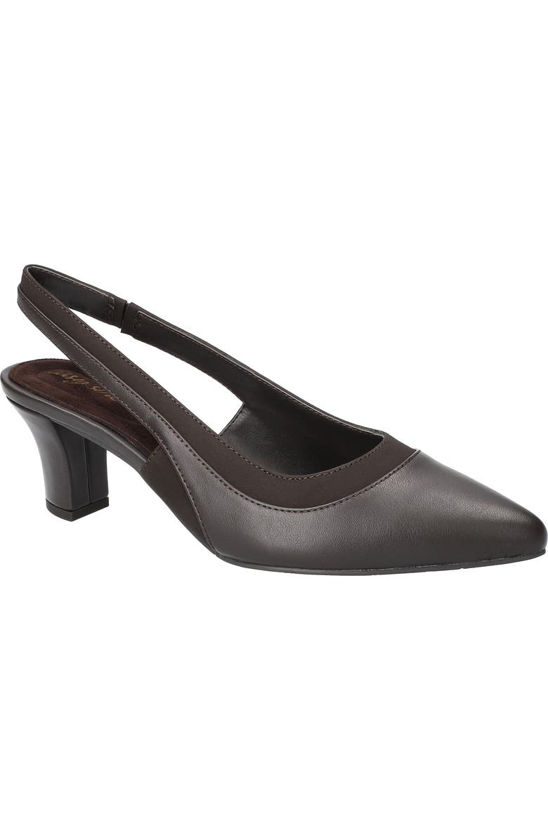 EASY STREET Dessa Slingback Pointed Toe Pump, Main, color, Brown