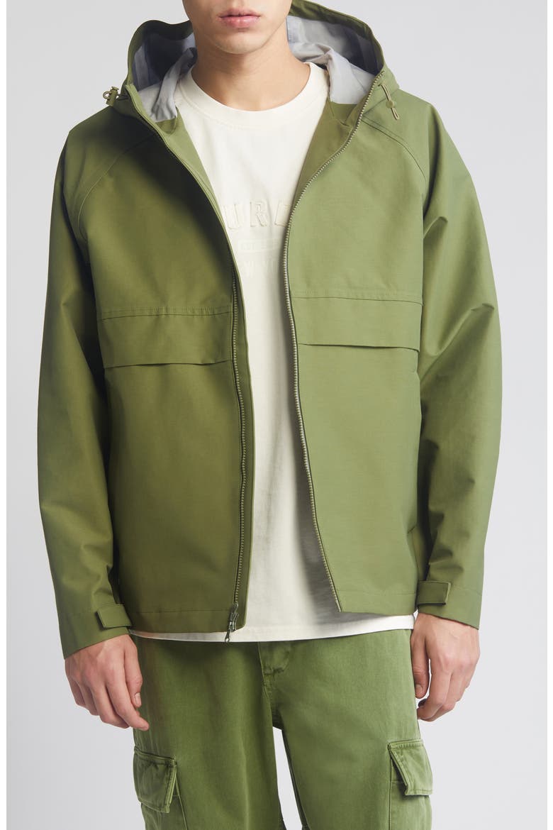 Gisel Water Resistant Windbreaker Jacket, Main, color, MAYFLY