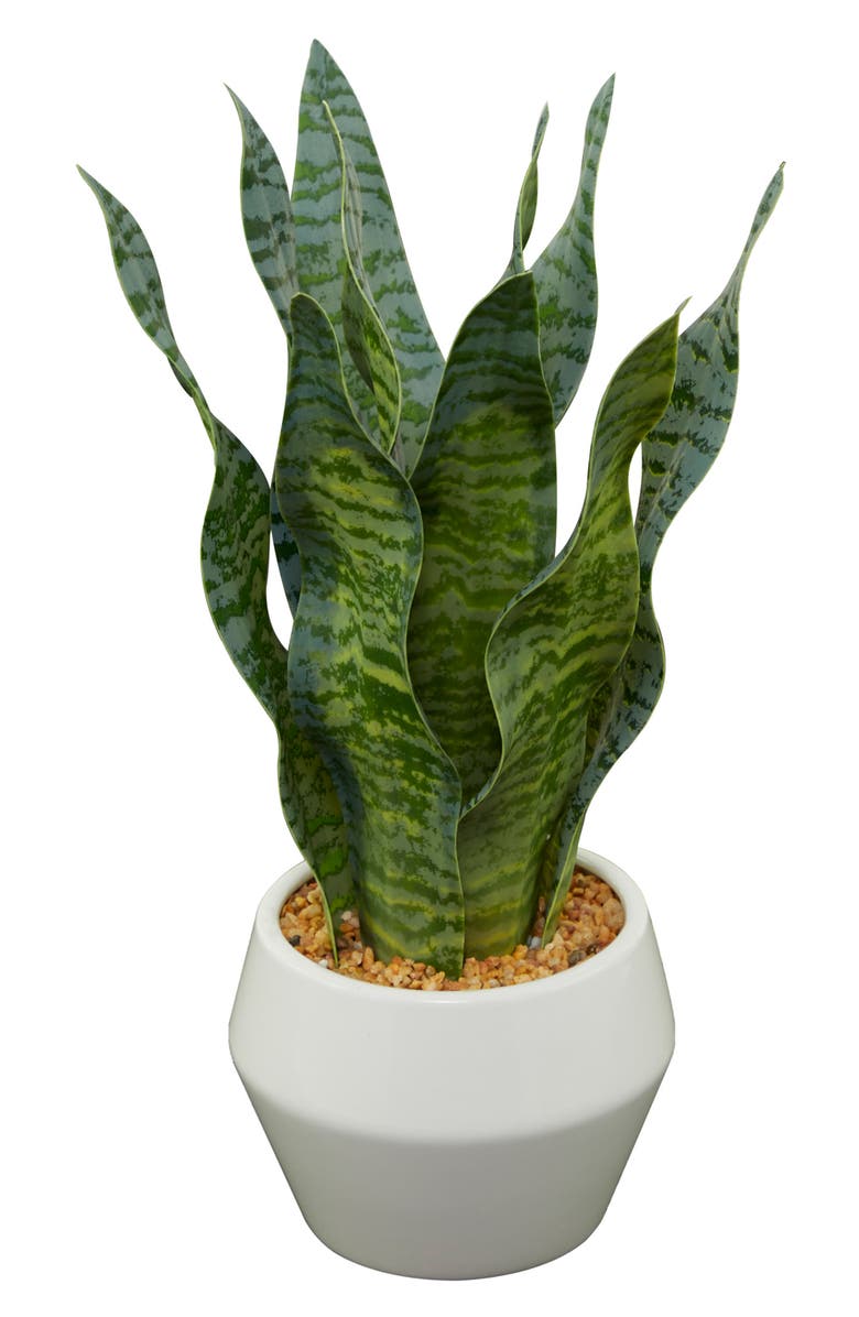Novogratz Artificial Potted Snake Plant, Alternate, color,