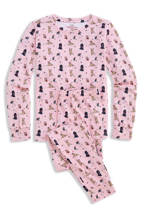 Kids' Pima Cotton Fitted Two-Piece Pajamas