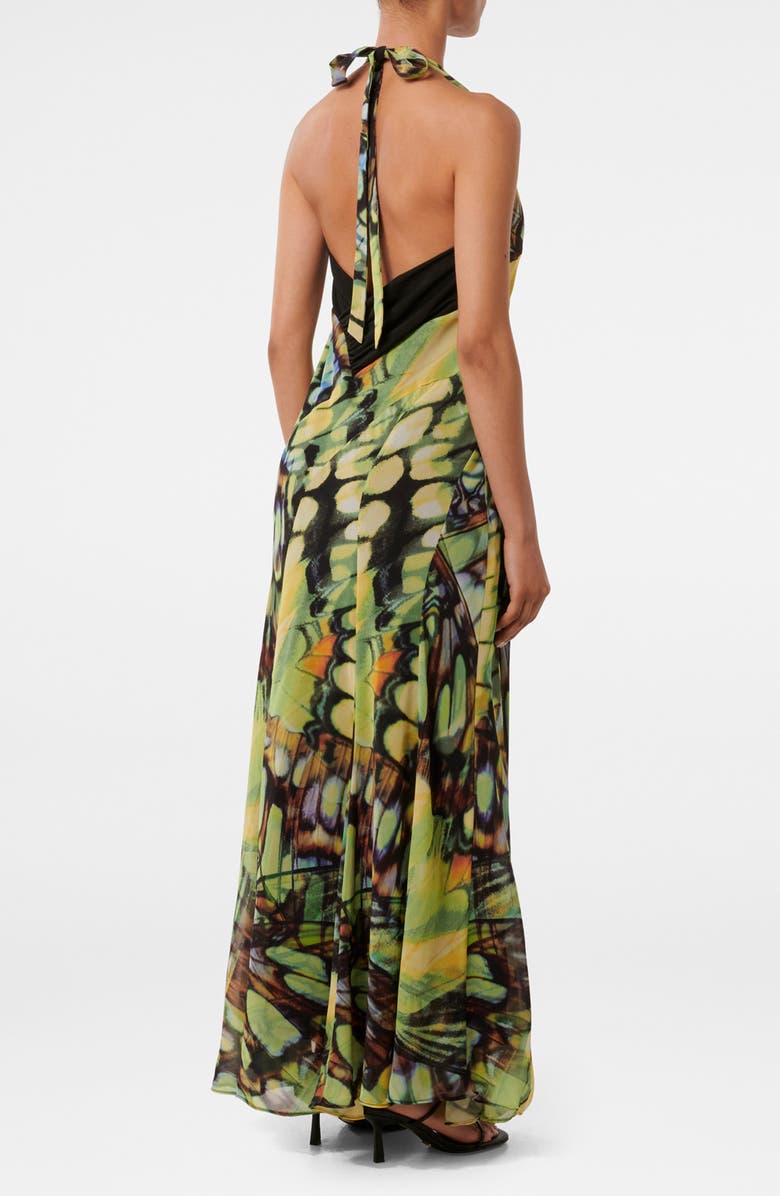 Ever New Macy Abstract Print Halter Dress, Alternate, color,