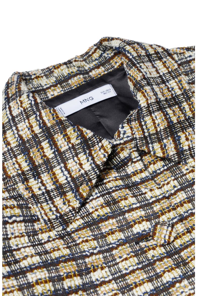 Check Tweed Jacket, Alternate, color, OCHRE