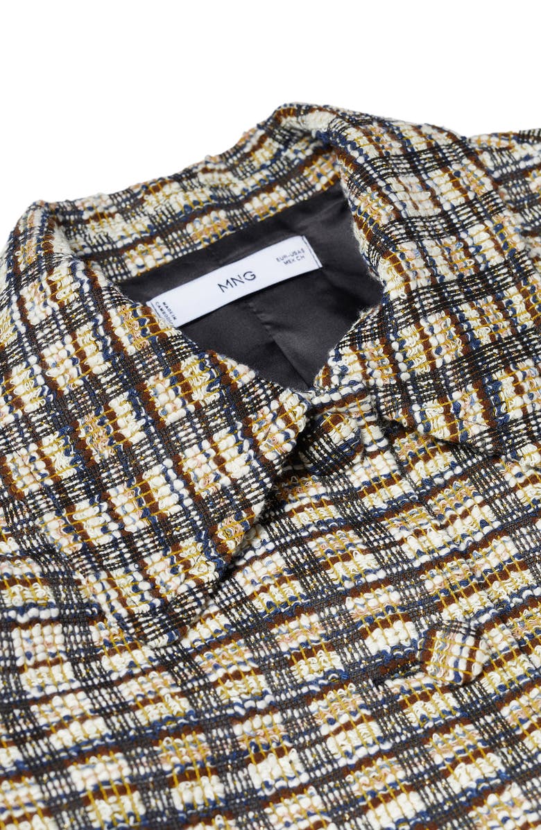 MANGO Check Tweed Jacket, Alternate, color,