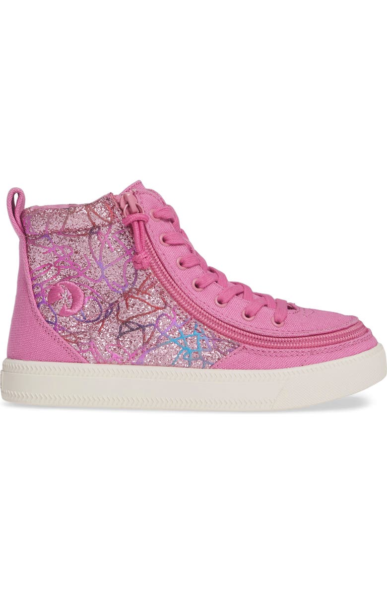 BILLY Footwear Kids' Classic High Top Sneaker, Alternate, color, Pink Print