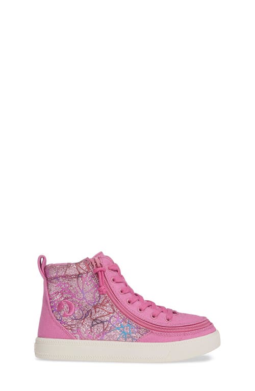 Billy Footwear Billy Classic Lace High Gltr In Pink