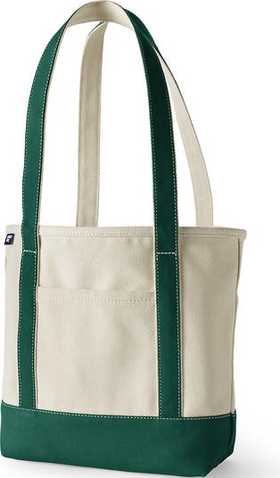 Lands' End Open Top Long Handle Canvas Tote Bag | Nordstrom