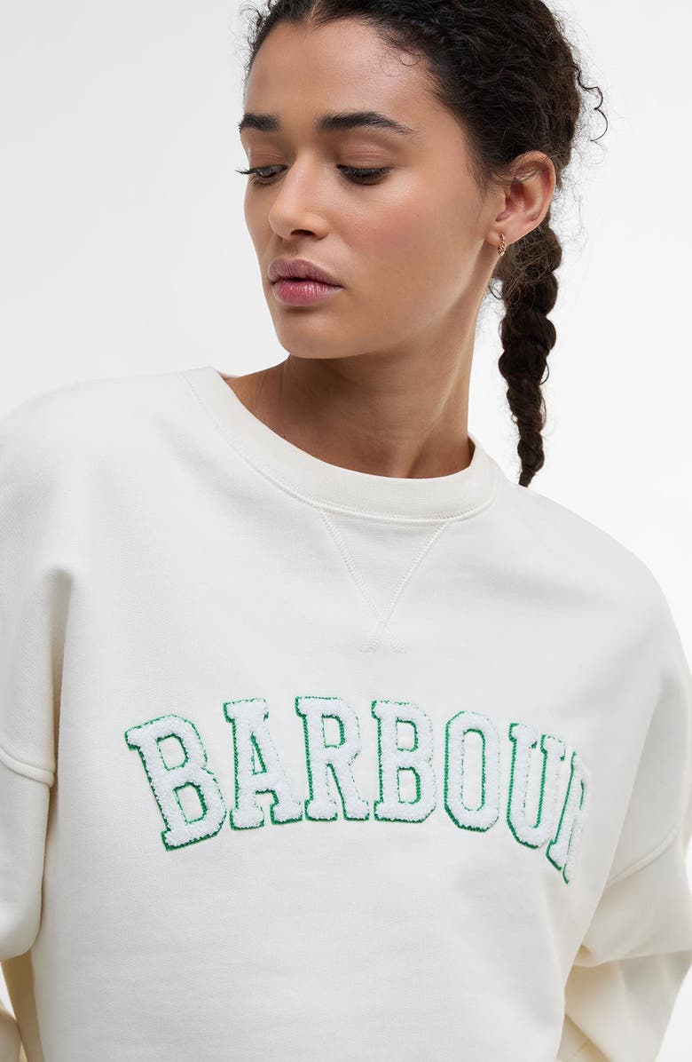 Barbour Silverdale Logo Sweatshirt, Alternate, color, 