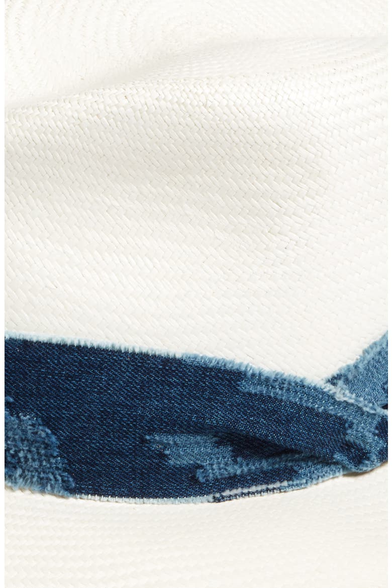 Straw Panama Hat, Alternate, color, WHITE ETCH