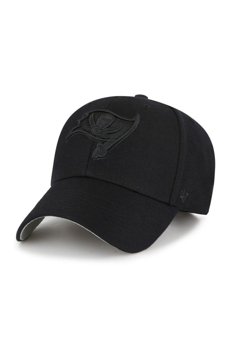 Men's '47 Black Tampa Bay Buccaneers  Tonal MVP Adjustable Hat, Main, color, Black