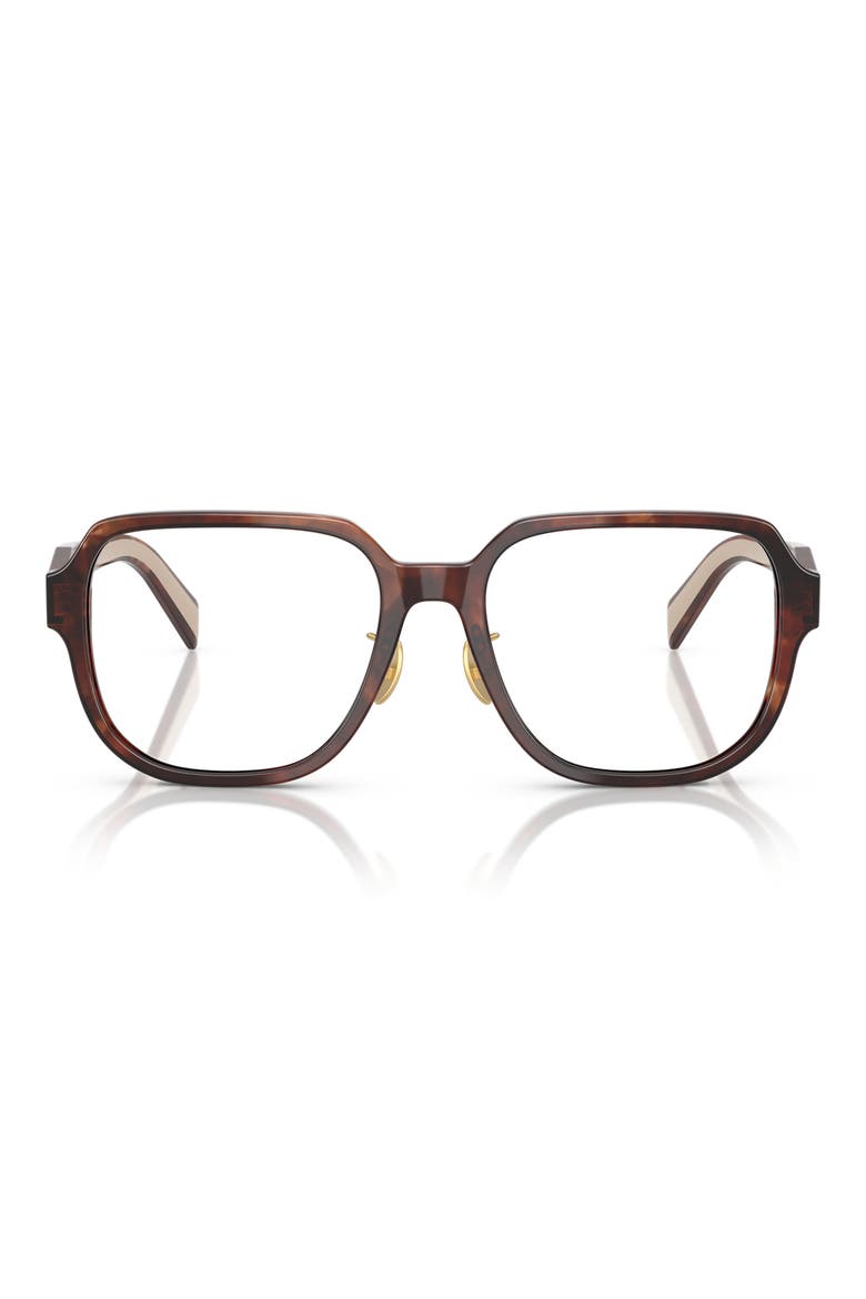 56mm Pillow Optical Glasses, Main, color, CARAMEL