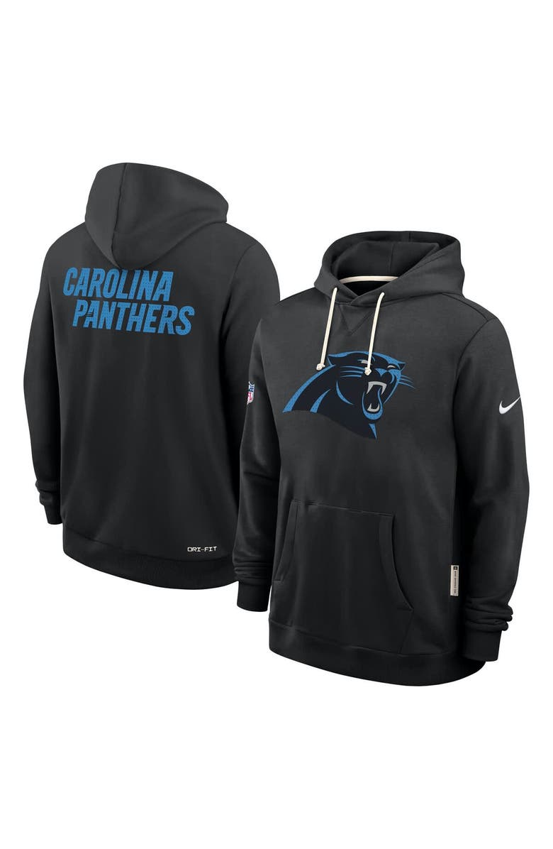 Nike Men's Nike Black Carolina Panthers Sideline Standard Issue Initial Home Dri-FIT Hoodie, Alternate, color, Black
