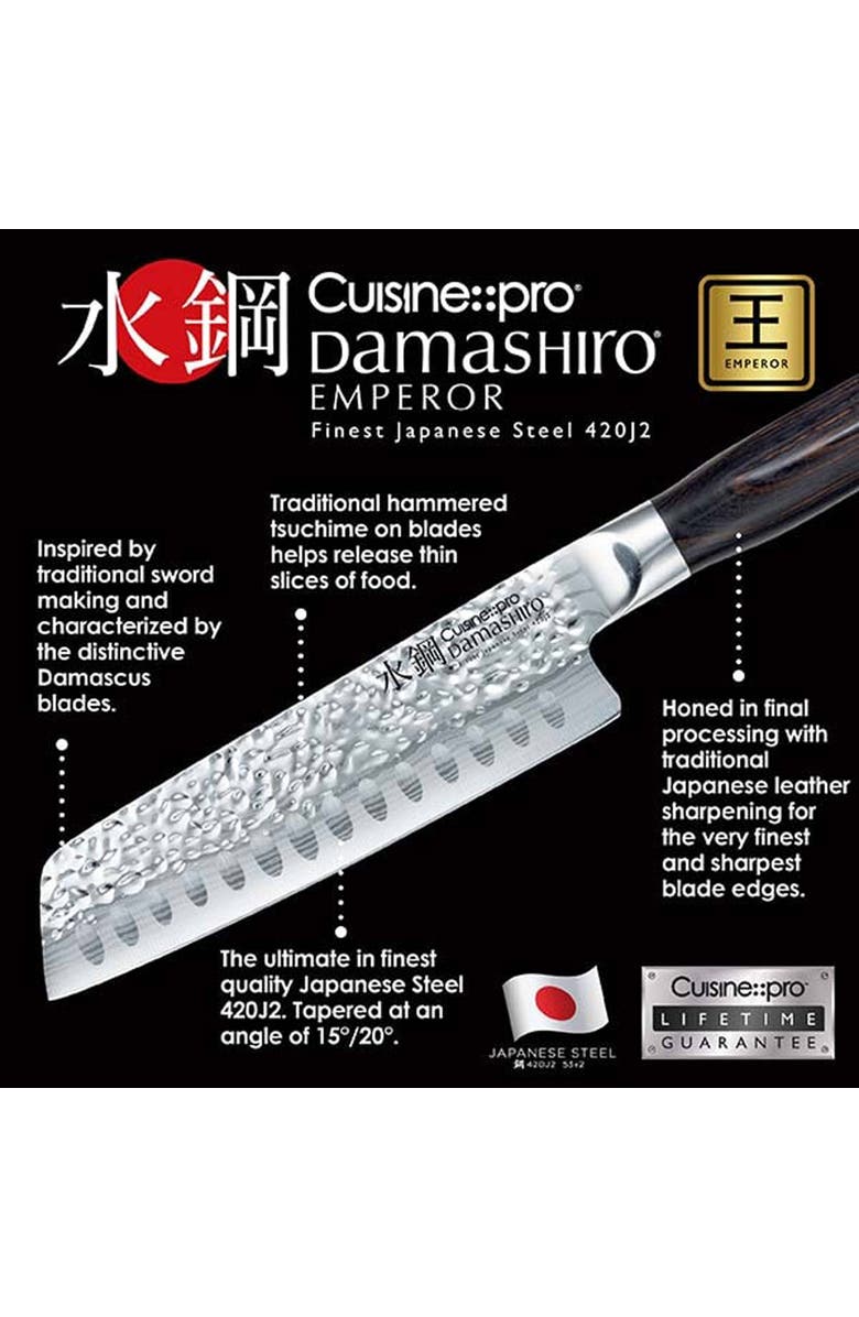 Cuisine::pro<sup>®</sup> Damashiro EMPEROR<sup>®</sup> 3-Piece Santoku Set, Alternate, color, Silver