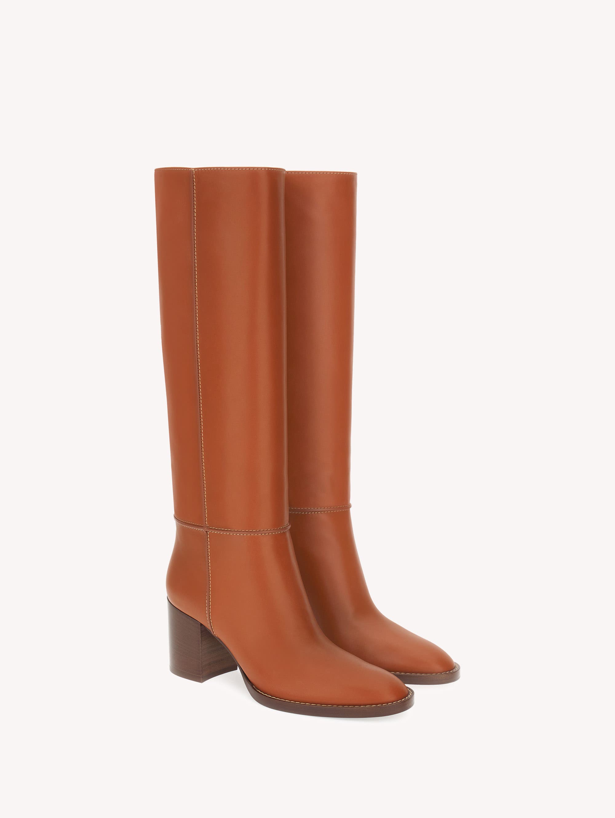 Etrier Boots, Alternate, color, Brown Calf Leather