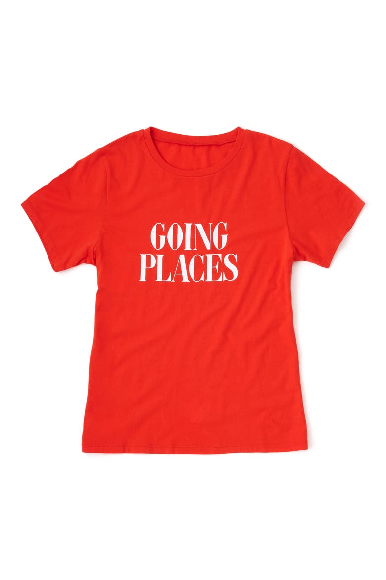 Going Places Classic Tee, Alternate, color, TOMATO RED