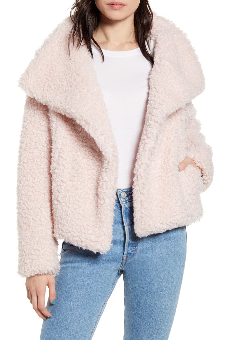 Whole Lotta Love Fleece Jacket, Main, color, SOFT BLUSH