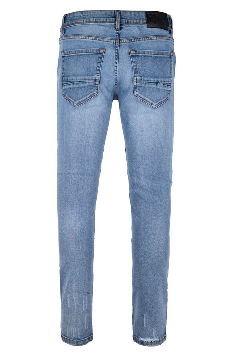XRAY Distressed Moto Jeans, Alternate, color,