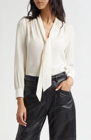 Nili Lotan Colt Tie Neck SilkTop