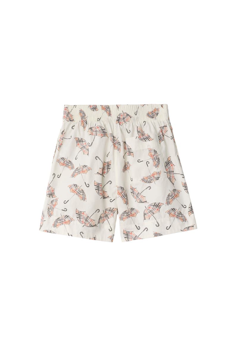 Umbrella Cotton Shorts, Alternate, color, Calico white