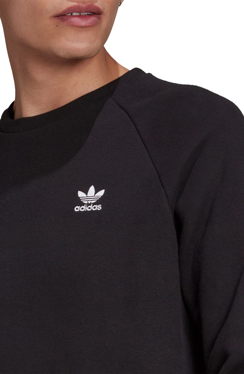 adidas Adicolor Essentials Trefoil Crewneck Sweatshirt, Alternate, color, 