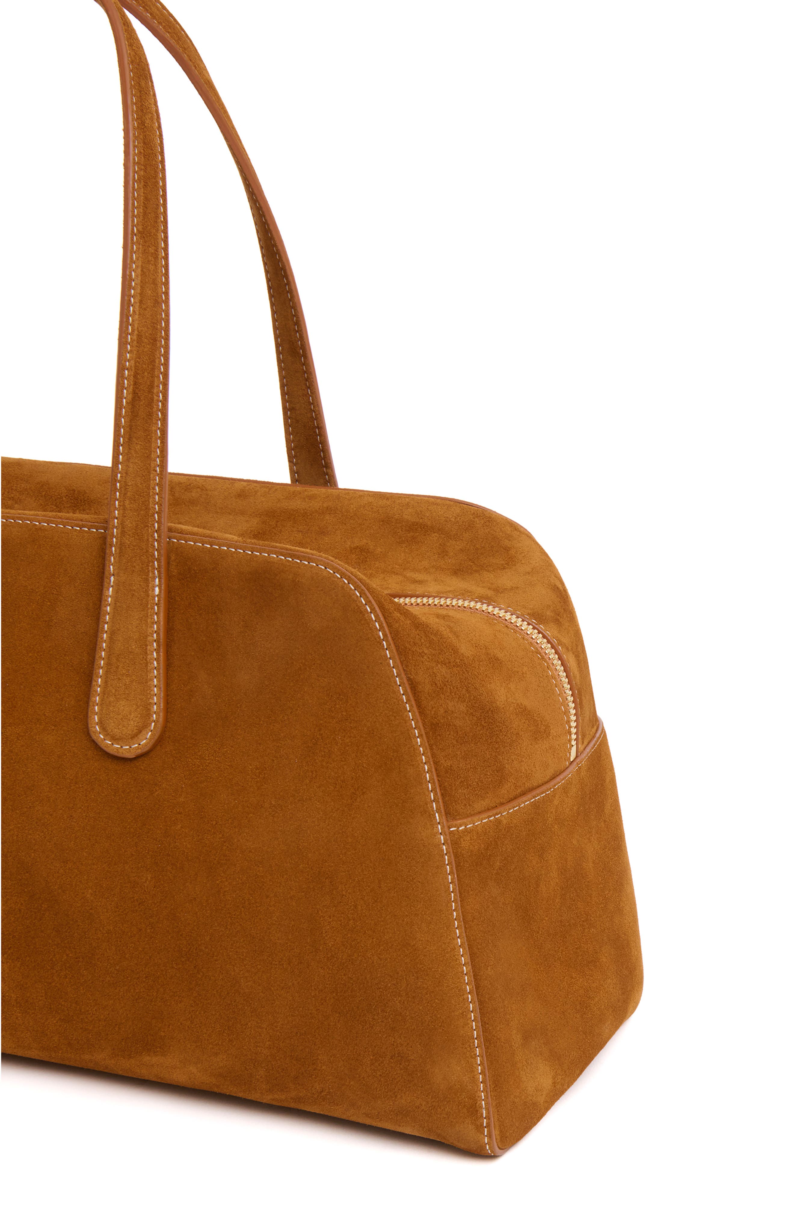 Mansur Gavriel Large Helios Suede Shoulder Bag, Alternate, color, 