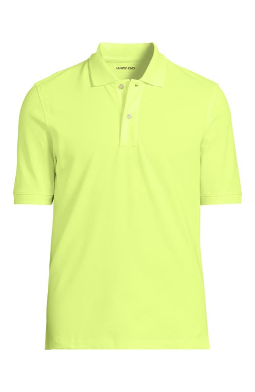 Lands' End Short Sleeve Comfort-first Mesh Polo Shirt In Yellow
