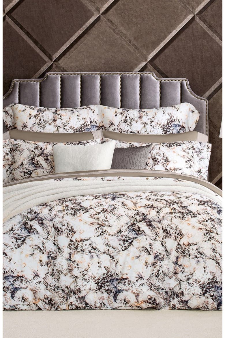 Maraya duvet cover, Alternate, color, Brown