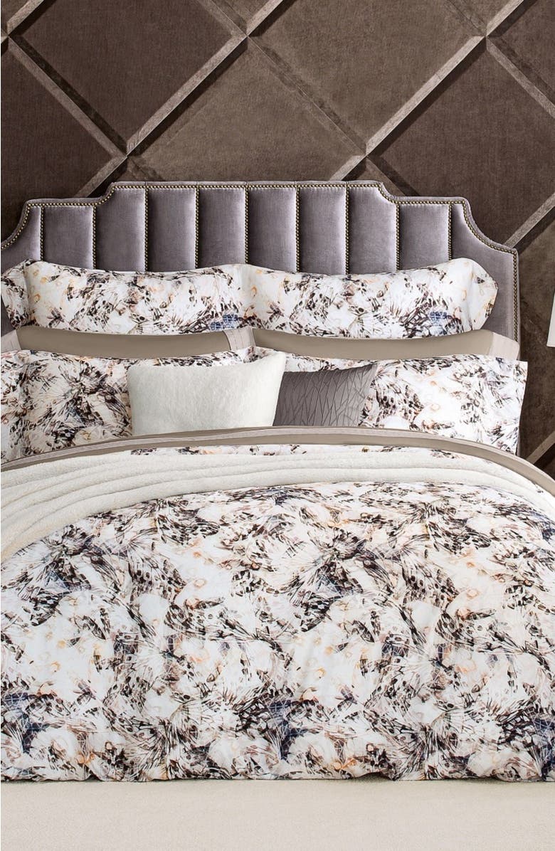 Togas Maraya duvet cover, Alternate, color, Brown