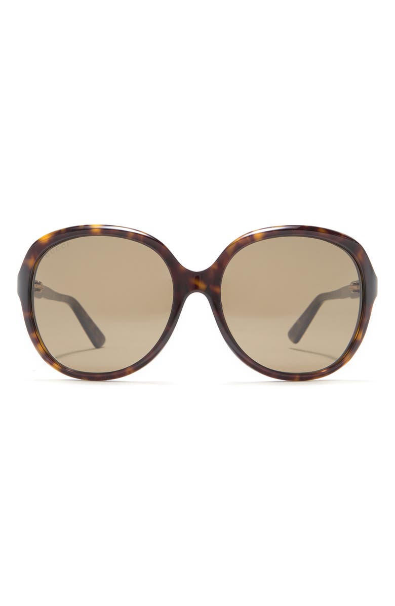 Gucci 57mm Round Sunglasses, Main, color,
