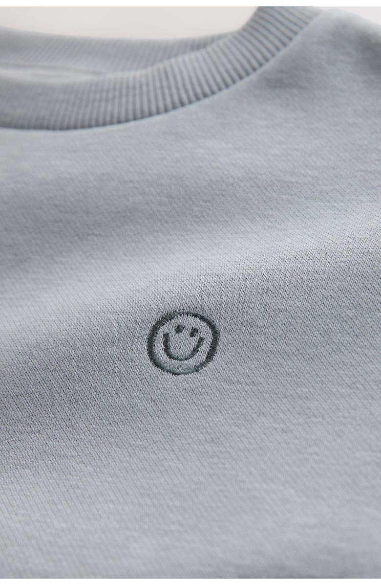 NEXT Kids' Sweatshirt & Shorts Heavyweight Jersey Set, Alternate, color, Grey