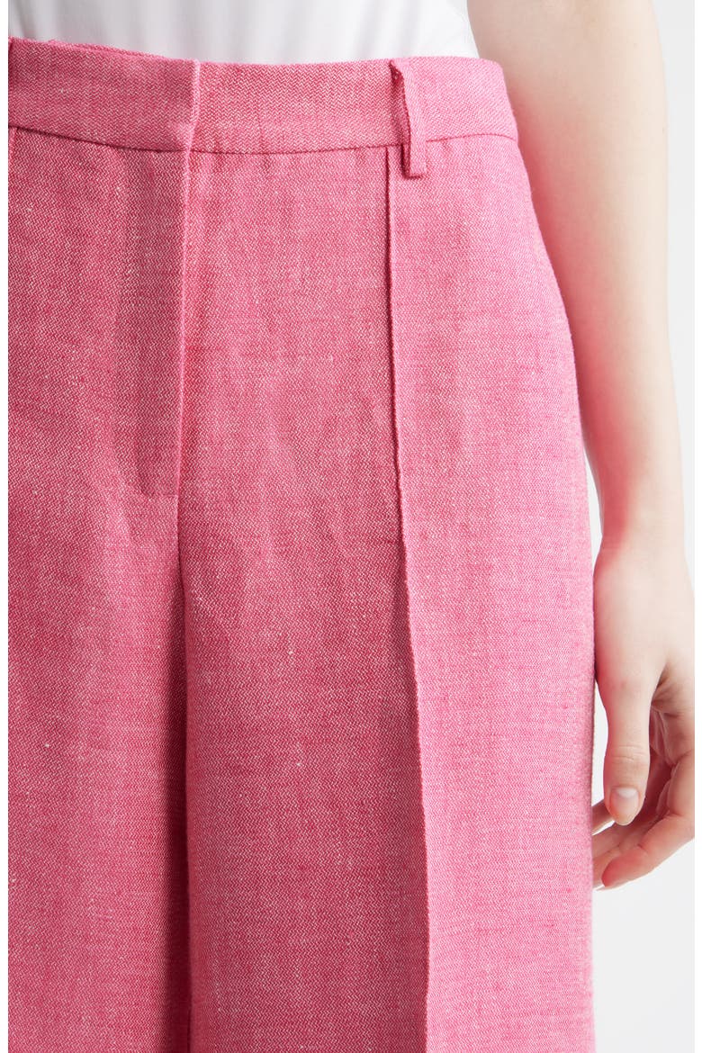 The Kenna Wide Leg Linen Pants, Alternate, color, PLUM ROSE