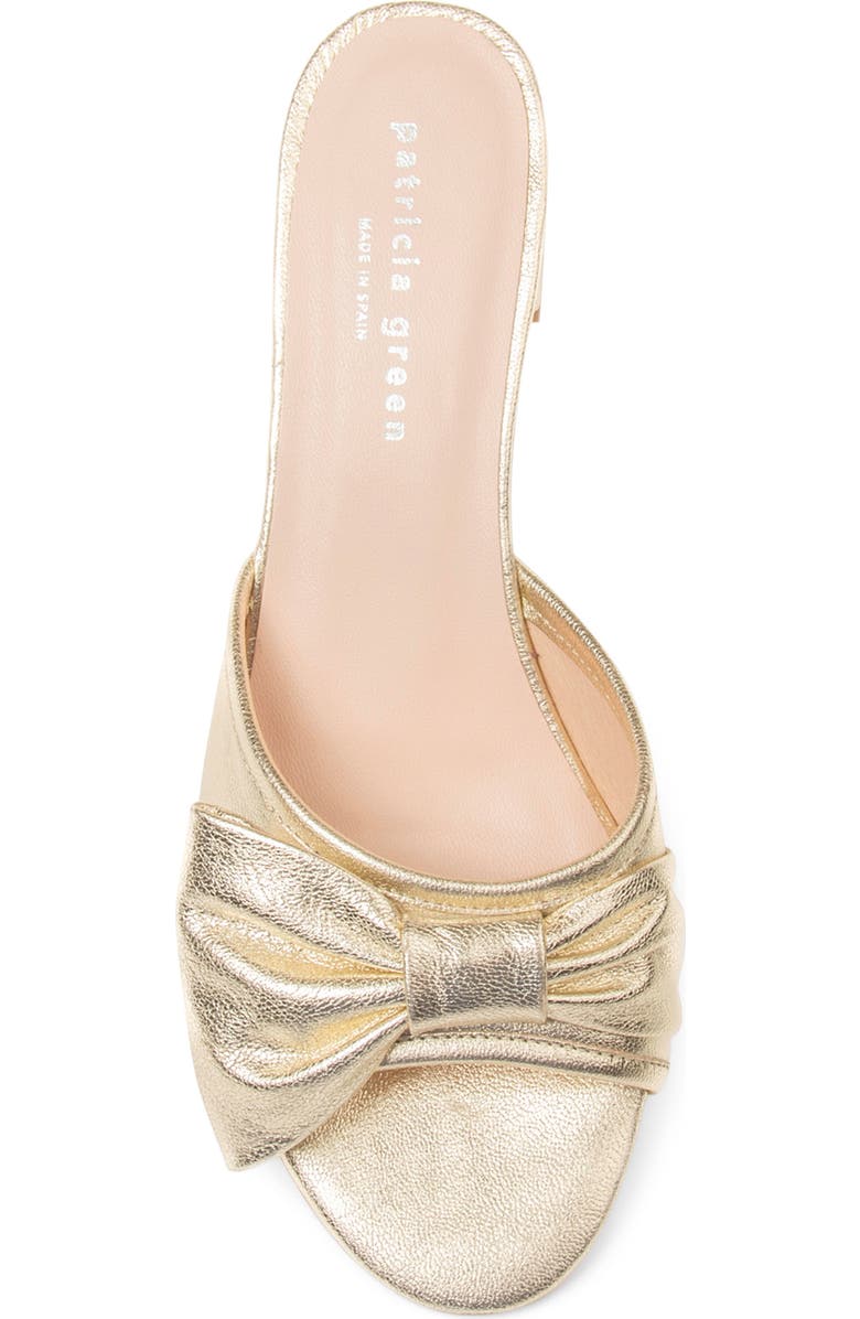patricia green London Bow Block Heel Slide Sandal, Alternate, color,