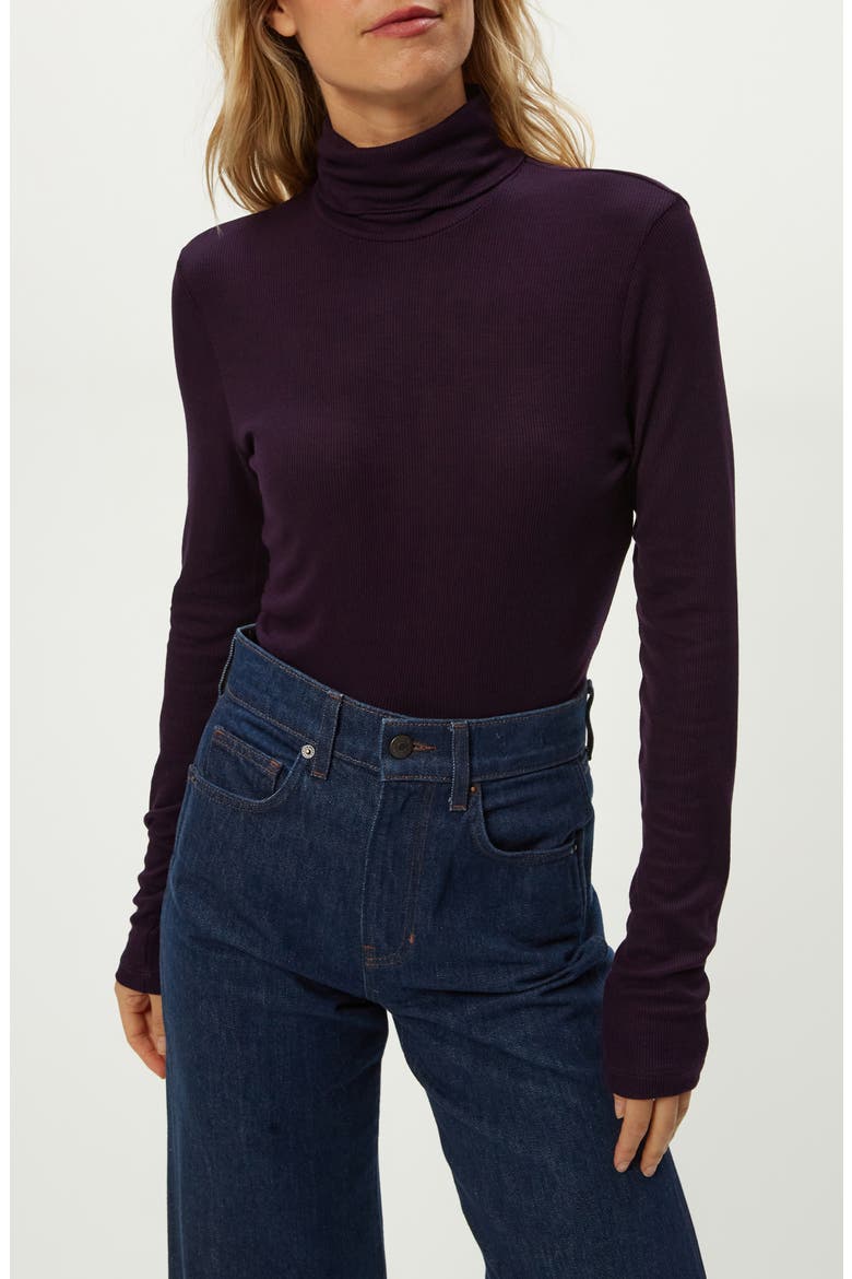 Tara Rib Turtleneck, Alternate, color, GLIMMER