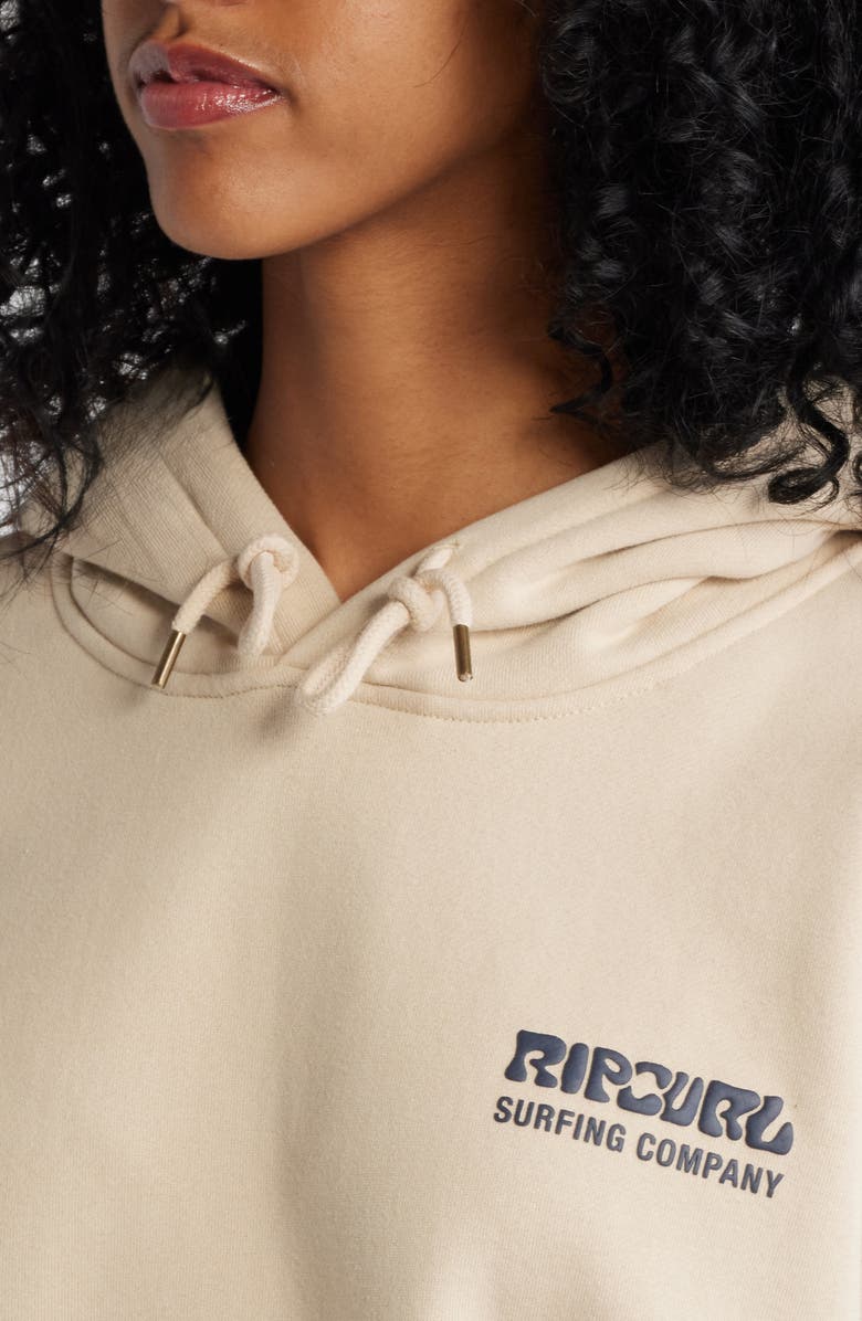 Surf Puff Print Graphic Hoodie