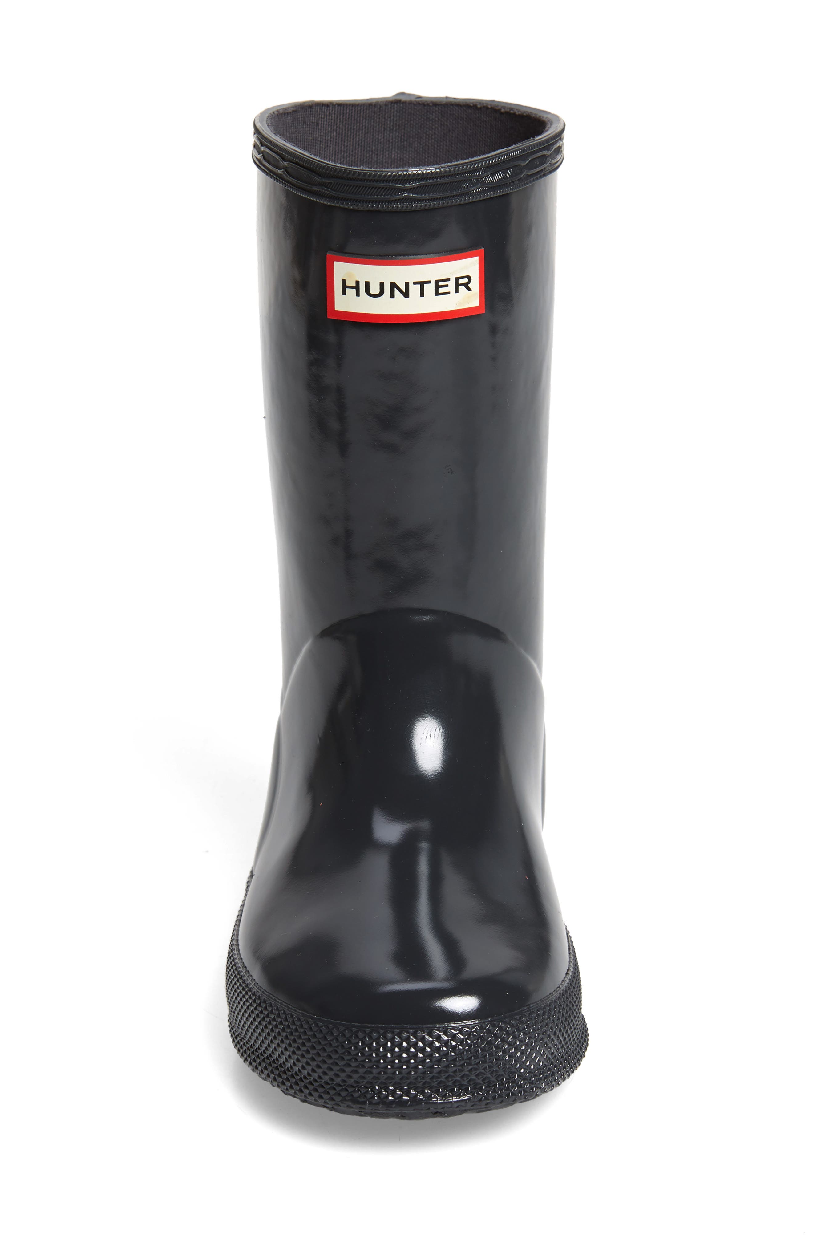 Kids' First Gloss Waterproof Rain Boot, Alternate, color, DARK SLATE