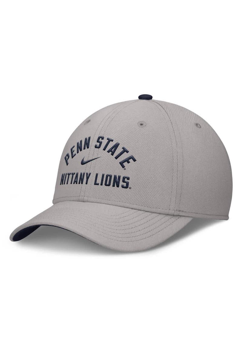 Men's Nike Gray Penn State Nittany Lions Rise Prep Performance Flex Hat, Main, color, Gray