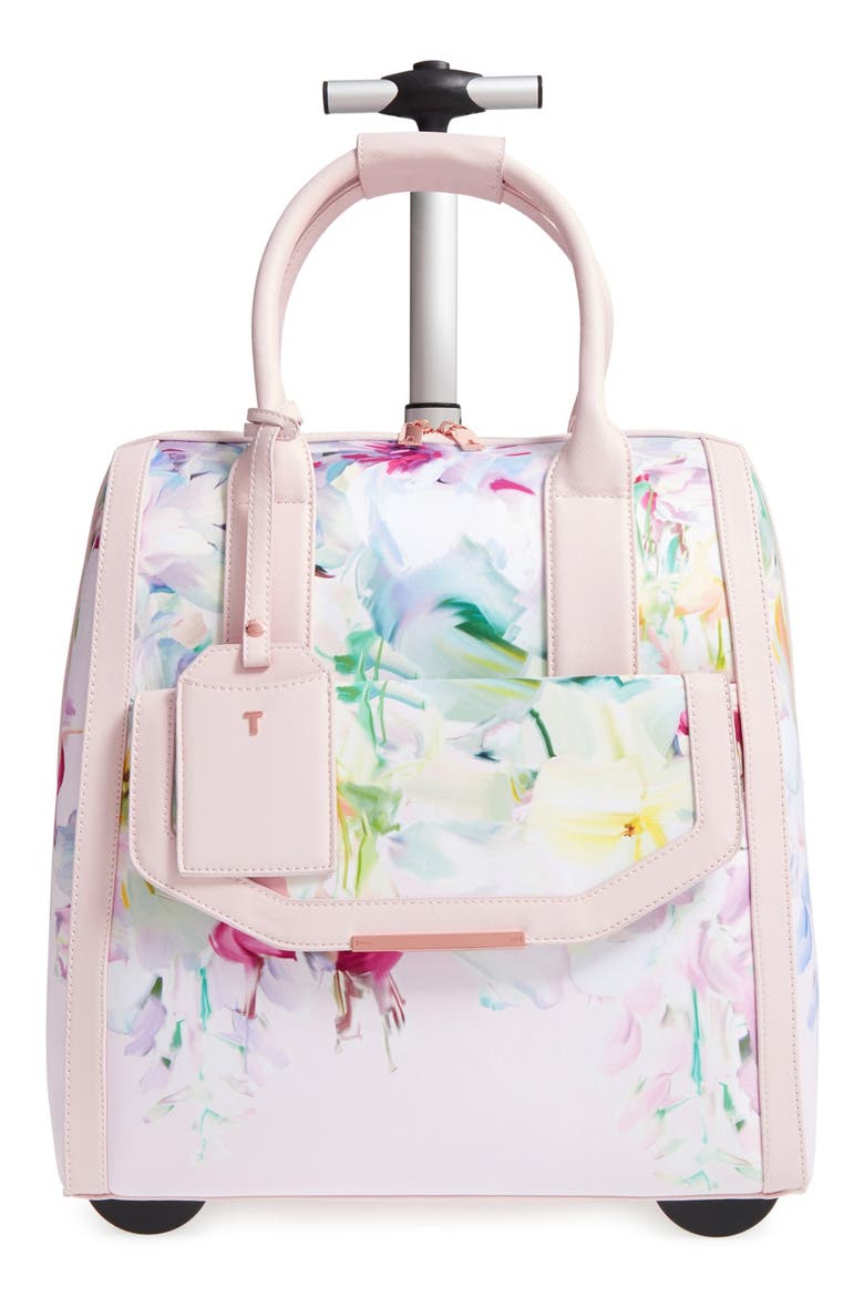'Hallema - Hanging Gardens' Travel Bag, Main, color, BABY PINK