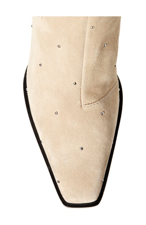 Rag & Bone Joni Studded Suede Ankle Boots In Lightsands